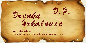 Drenka Hrkalović vizit kartica